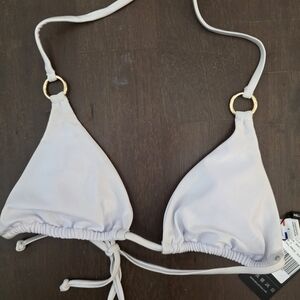 RELLECIGA White Bikini Top